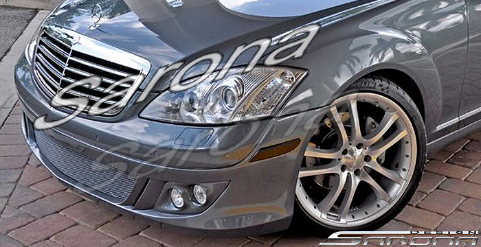 Custom Mercedes S Class  Sedan Front Bumper (2007 - 2012) - $980.00 (Part #MB-089-FB)